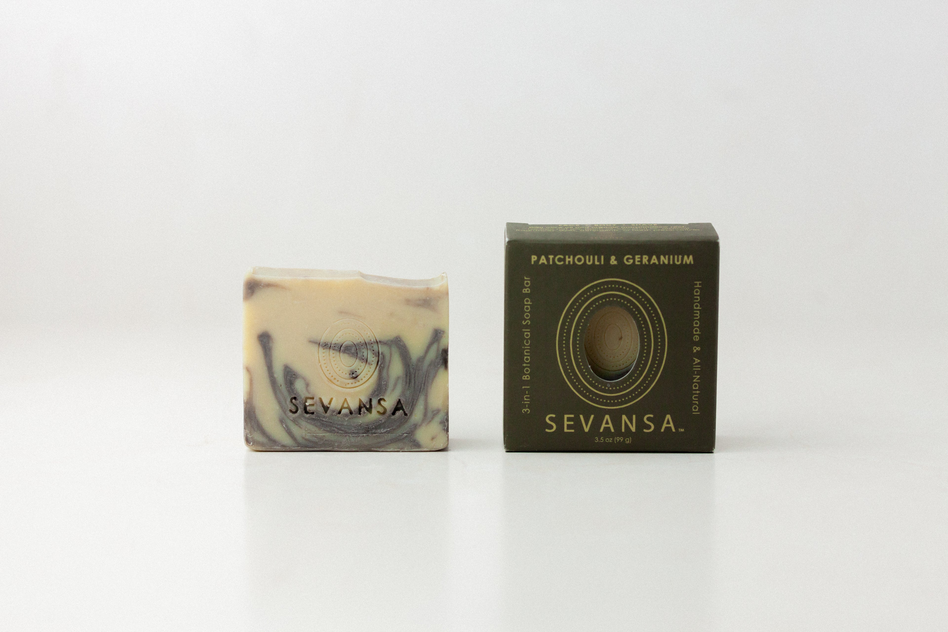 Patchouli & Geranium 3-in-1 Botanical Soap Bar