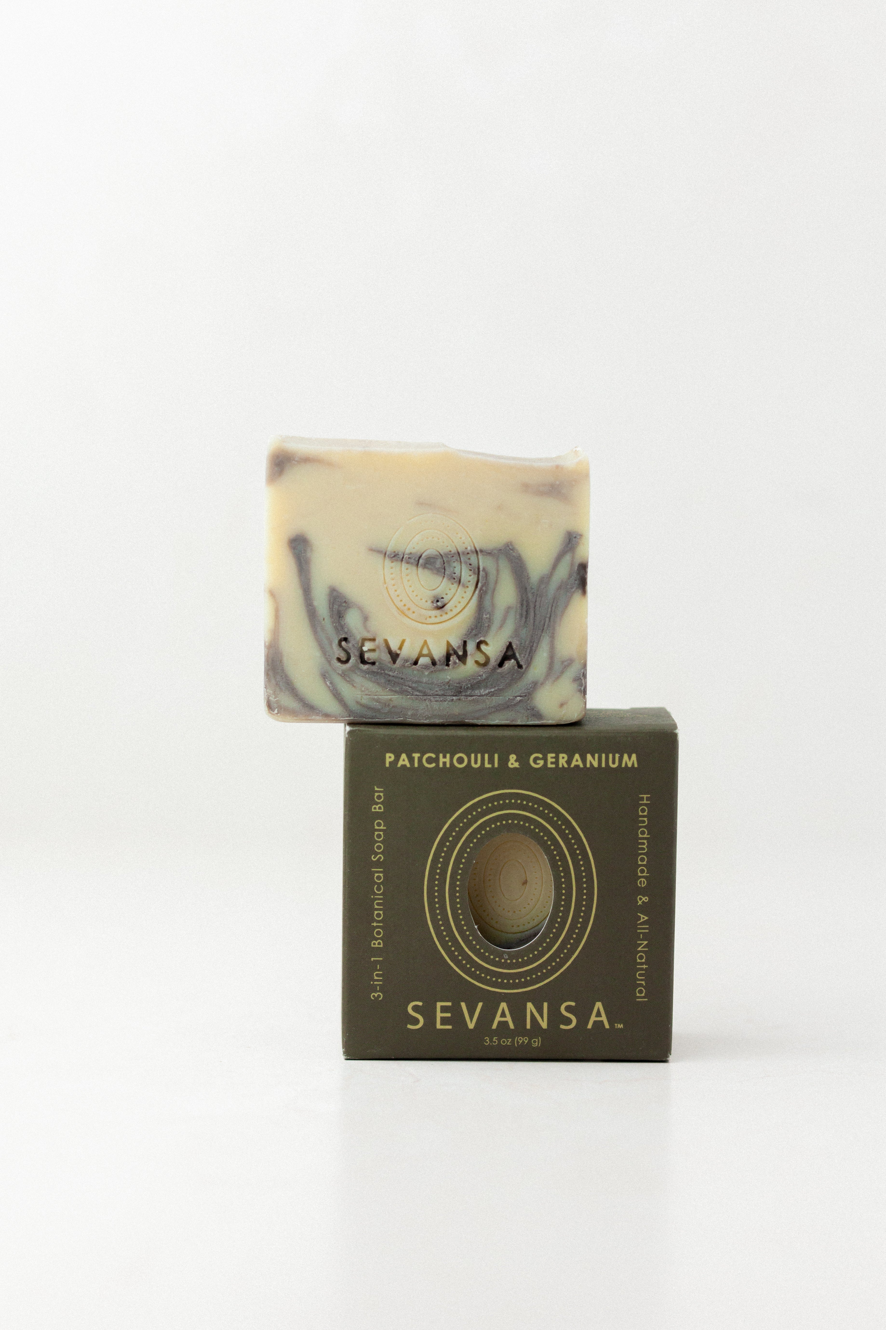 Patchouli & Geranium 3-in-1 Botanical Soap Bar