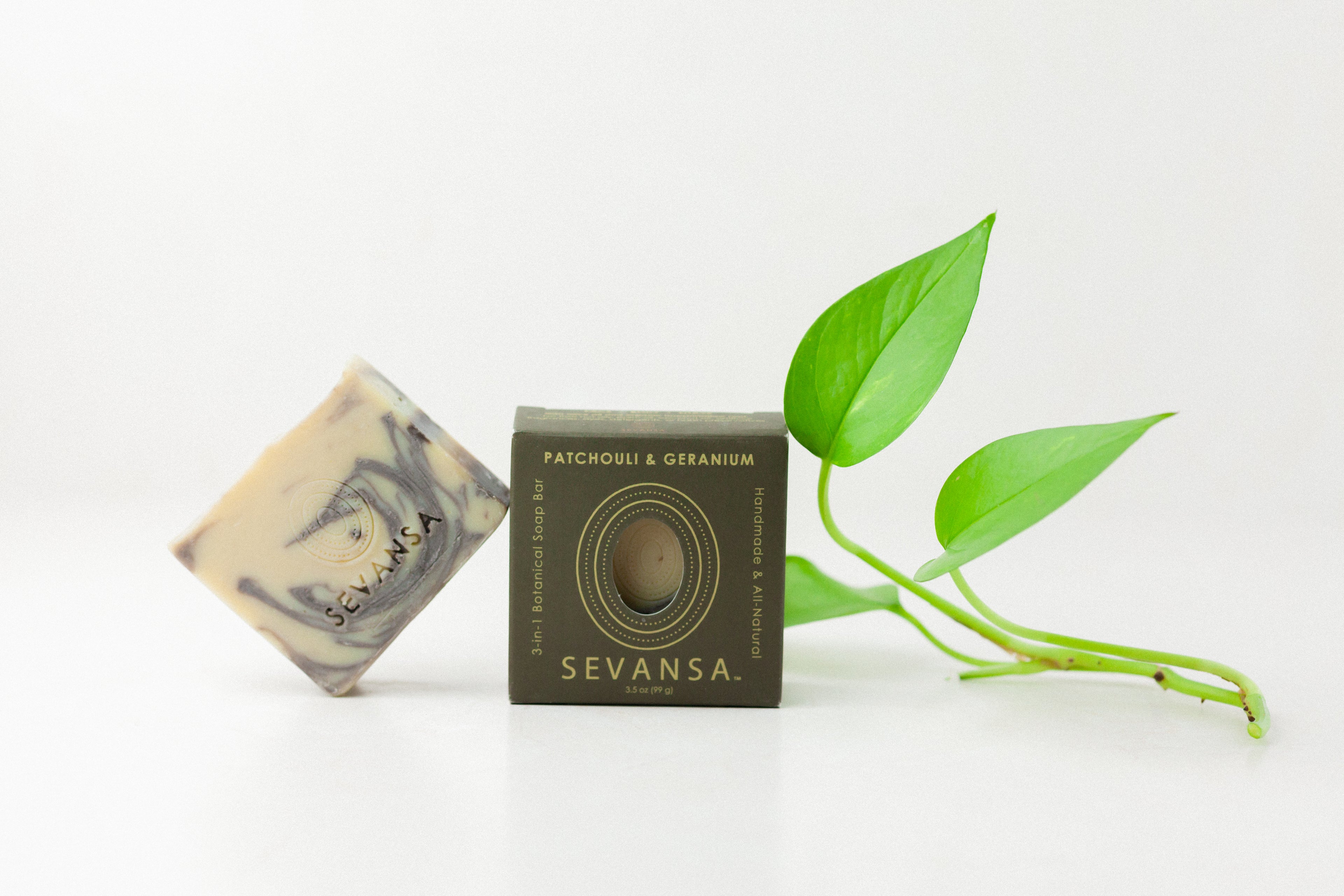 Patchouli & Geranium 3-in-1 Botanical Soap Bar